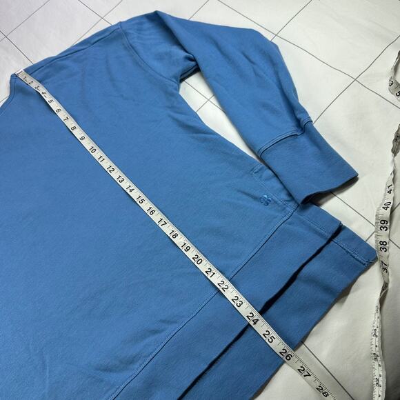 Sweaty Betty Sweatshirt Womens 12 Blue After Class Cross Back Strappy Relaxed - Picture 9 of 10